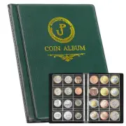 Coin Album Coin Holder Coin Collection Book for Collectors CS37 (Blackish Gre...