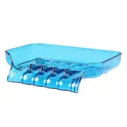 10Pc Waterfall Soap Holder Non Slip Box Toilet Shower Tray Draining Rack Bathroom Gadgets