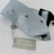 Vivienne Westwood tie, light blue Unused From Japan