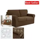 Water-Resistant 5-Piece Slipcover Set for Medium Sofas - Stylish Checkered Style