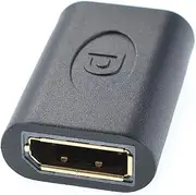 Oiyagai 1pc Displayport Female to Female DP F/F Coupler Convertor Connector Extension Adapter Black for Video Streaming Gaming