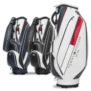 Tommy Hilfiger Golf Caddy Bag for Men, 9.0 Type, 5 Sections, Approx. 3.2kg, Cart