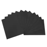 12 Pack 10.83 x 8.46" 1.7mm Thickness EVA Foam Sheets for Arts Black