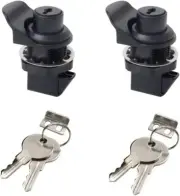 2PCS Push Button Lock Tool Box Latch For Truck Lock Golf Push Cart Plastic Press