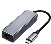Laptop Data Transfer, Multiport Laptop Adapter, 100w Charging Dock, Aluminum Alloy Design, Fast Data Transfers, Compact Size, Black, Docking Station for Home, Office, Business Trip