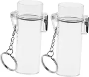 [EXQUIMEUBLE] 2PCS Lighter Protective Sleeve with Keychain Holder for Outdoor Activities Durable Case to Safeguard Your Lighter from Damage and Ensure Functionality Conditions