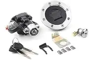 Pexorin Motorcycle Ignition Switch Gas Petrol Cap Cover Lock Key Set, for DL1000 V-Strom 2002-2009 Motorcycle Ignition Switch