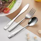 3pcs/Set Fork Spoon Table Knife Kids Flatware Set Children Tableware Student