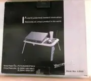 FOLDING LAPTOP TABLET COMPUTER TABLE ITEM NO. LD09 - NEW IN OPEN BOX!