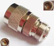 UHF PL259 Male Plug to N Female Jack Straight RF Connector Adapter