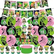 Birthday Party Supplies,Rapper Singer Party Decorations Includes Happy Birthday Banner,Cake Topper,Cupcake Toppers, for Rapper Singer Birthday Party Decorations