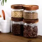 Coffee Beans Glass Food Storage Jar Kitchen Container for Tea, Coffee, Honey