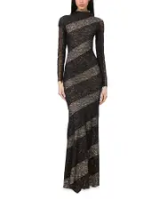 Alice and Olivia Delora Lace Maxi Dress