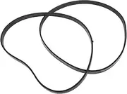 DIKACA 2pcs Flat Rubber Drive Belts for Turntable and Cassette Player Vinyl Record Player Replacement Parts Easy Installation Noise Reduction Versatile Compatibility