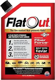 MULTI SEAL 20110 1-Pack FlatOut Tire Additive (Multi-Purpose Formula), for Boat Trailers, ATV/UTVs, Golf Carts, Dirt Bikes, Riding Lawn Mowers, Snow Blowers and More