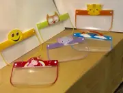 Six (6) Full Face Shields - Kids Reusable Washable Protective Shields- Fun, Safe