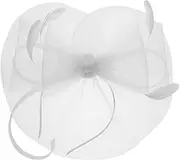 [Ipetboom] Bowknot Fascinator Hat for Women Vintage Headband with Birdcage Veil for Tea Parties Bridal Events and Sun Protection Elegant Organza Design Classic Black