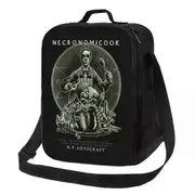 o5 Cooking Call Of Cthulhu Thermal Insulated Lunch Bag Lovecraft Portable Lunch Tote for Kids School Multifunction Bento Food Box ki5