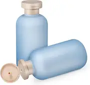 Baluue 2pcs Refillable Shampoo Bottle, Flip Cap Squeeze Bottle for Toiletries, Leakproof, Empty Plastic Bottles for Conditioner, Lotions and Creams, 200ml