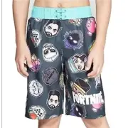 Fortnite Big Boy's Chibi Head Swim Trunks - NWT