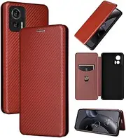 Cell Phone Flip Case Cover For Motorola Edge 30 Neo/Edge 30 Lite Case, Luxury Carbon Fiber PU+TPU Hybrid Case Full Protection Shockproof Flip Case Cover for Motorola Edge 30 Neo/Edge 30 Lite ( Color :