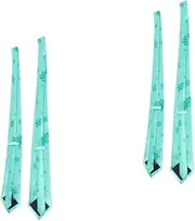 [Gadpiparty] 4 Pcs Irish Party Costume Necktie Irish Tie Shamrock Bow Irish Necktie St. Patricks Tie St Patricks Party Outfit Shamrock Party Necktie Patricks Day Costume Party Wear Printing Man