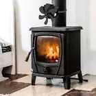Efficient Log Wood Burner Heat Powered Stove Fan Wall Hanging Fireplace Fan
