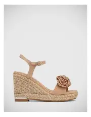 [Wittner] Tess Textile Espadrille Wedge in Pink