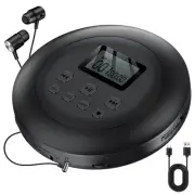CD Player Portable CD Walkman : Portable CD Player for Car CD Discman Anti-Sk...
