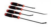 4Pc Scraper Hook and Pick Tool Set Car Removal Tool Seals Rubber Nonslip Handle