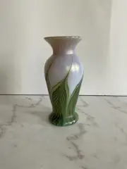 Lundberg Studios Glass Vase Signed 1999