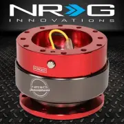 UNIVERSAL NRG STEERING WHEEL SHORT 6-HOLE GEN 2.0 QUICK RELEASE ADAPTOR KIT RED