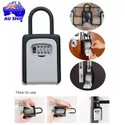 Upgraded Key Safe Box Lock Storage Combination Padlock Security Home Outdoor AU