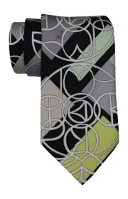 Emilio Pucci Multicolor Artsy Abstract Printed Tie