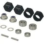 RC Aluminum 12mm Hex Wheels Rims Hub Adapter for Tamiya DT-02 DF02 Holiday Buggy