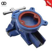 Bench Vise with Anvil Swivel 5in Locking Base Table Top Clamp Heavy Duty Vice US
