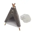Tent Shape Night Light Speaker Rechargeable Stepless Dimming Bedside Lamp