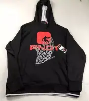 And1 Hoodie Mens XL Black Pullover Hooded Bank Shot Basketball Sweatshirt NWT