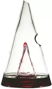 Pyramid Waterfall Wine Decanter,Hand Blown Lead-Free Crystal Glass Red Wine Cara