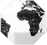 DearWorld, The Pinnable Globe with 50 Pins, 3d Map for Home, Business & Office Décor, Premium Quality Thick Paper, Assembles in Seconds, Perfect Gift for Travelers (World with Country Names Medium)