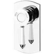 Phoenix Tapware NS780-62 Nostalgia Wall Mixer (White & Chrome)