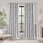 100% Blackout Curtains for Bedroom 96 50"W x 96"L (Pack of 2) Jacobean Grey