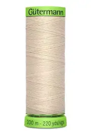 Gutermann Extra Fine Thread # 169 NATURAL, 200m Spool 100% Polyester