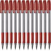 Pilot BPS-GP SuperGrip Ballpoint Pen Medium 1.0mm Red Box 12
