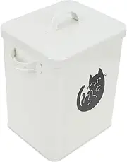 Toddmomy 1 Set Pet Food Bucket Dogs Cat Feeder Sealed Pet Food Container Food Bin Storage Case for Pet Food Dog Food Container Food Bucket with Spoon Bin Dog Food Bucket Tinplate
