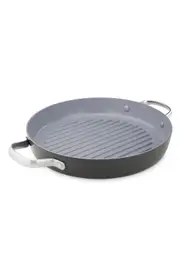 GreenPan Valencia 11-Inch Anodized Aluminum Ceramic Nonstick Grill Pan