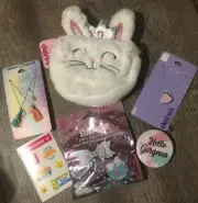 Claire’s Plush Bunny Bag unicorn Jewelry Locket Surprise Justice Stic Easter