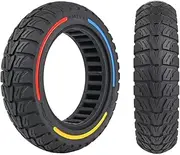 9.5x2.5-6.1 9.5" Off-Road Honeycomb Tyre, Air Pocket Non-Pneumatic Solid Tyre w/Slot 45mm Replacement for NIU KQi3 Pro/Max/Sport Scooter Electric KickScooter Tire Wheel Parts (A x1)