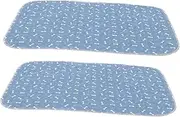 BESPORTBLE 2pcs Washable Pet Pee Pads for Dogs and Cats Leakproof Absorbent Reusable Puppy Training Pads