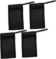 BATHVEVE 4Pcs Soap Save Bags Mesh Soap Pouches for Exfoliating Foaming Convenient Drawstring Design for Drying for Handmade Soap Body Wash Facial Cleansers